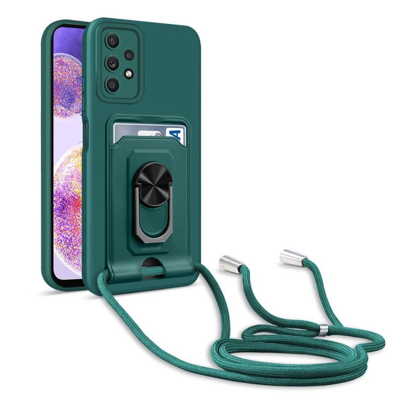 Capa Para Samsung Galaxy A32 5G De celular Cordão E Suporte Para Porta-cartões