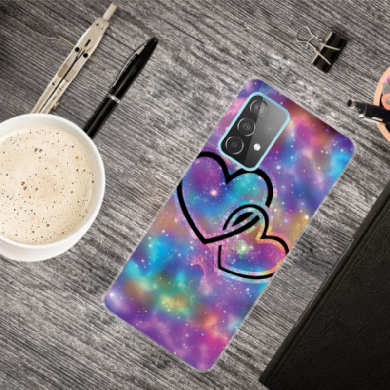 Capa Para Samsung Galaxy A32 5G Corações Acorrentados