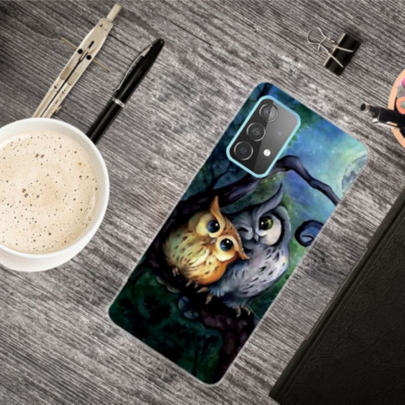 Capa Para Samsung Galaxy A32 5G Corujas Pintando