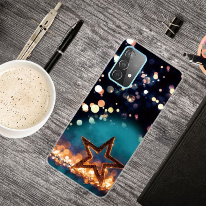 Capa Para Samsung Galaxy A32 5G Estrela Flexível