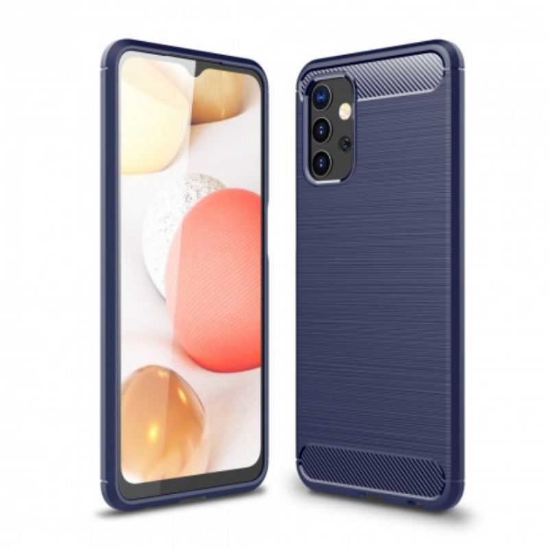 Capa Para Samsung Galaxy A32 5G Fibra De Carbono Escovada