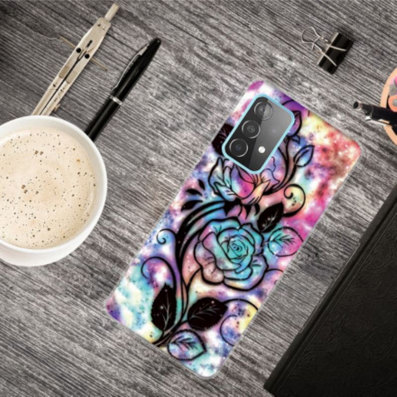 Capa Para Samsung Galaxy A32 5G Flor Gráfica