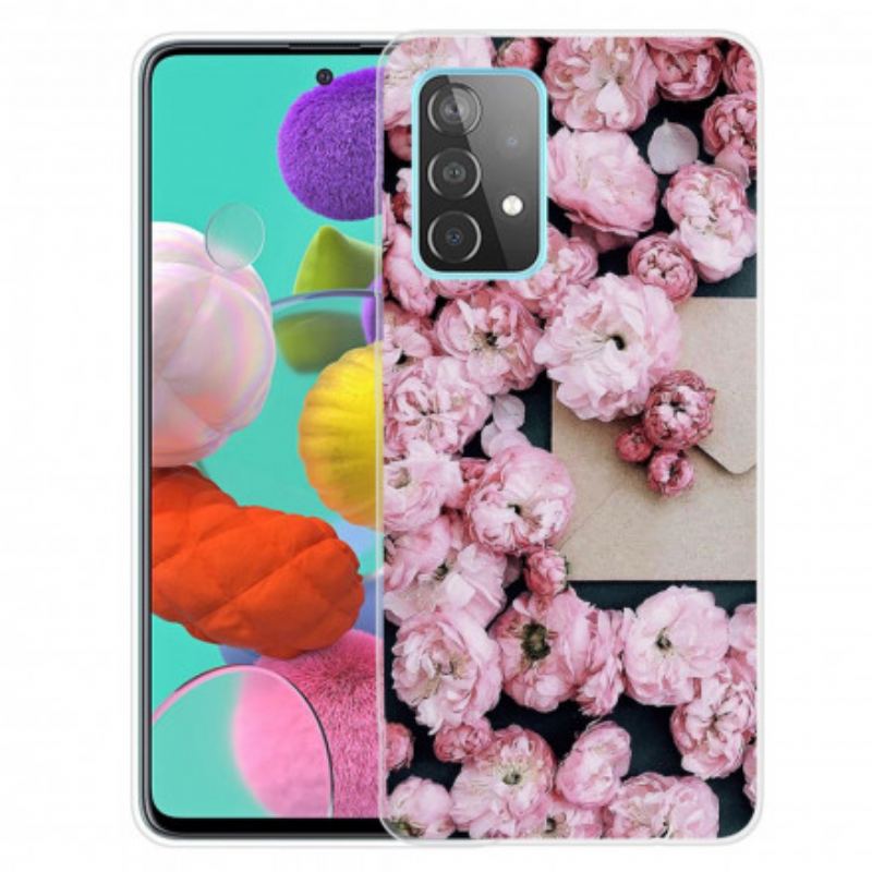 Capa Para Samsung Galaxy A32 5G Flores Intensas