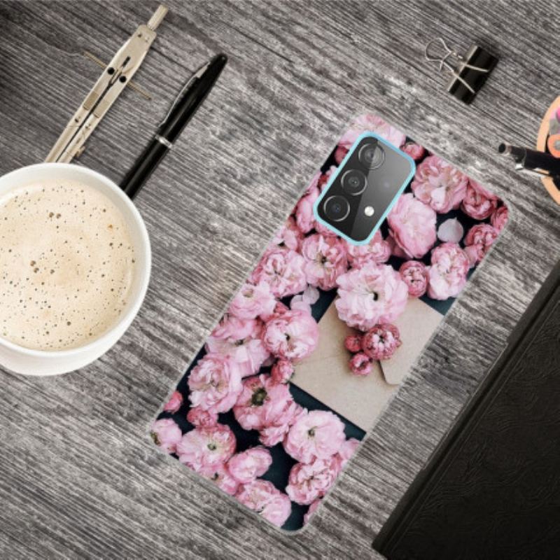 Capa Para Samsung Galaxy A32 5G Flores Intensas