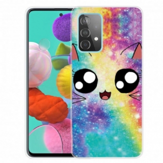 Capa Para Samsung Galaxy A32 5G Gato De Desenho Animado