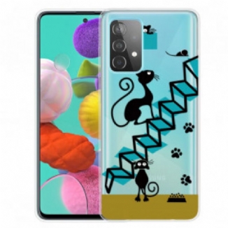 Capa Para Samsung Galaxy A32 5G Gatos Engraçados