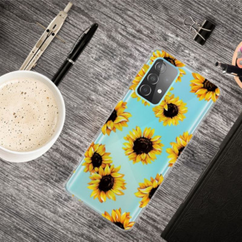 Capa Para Samsung Galaxy A32 5G Girassóis