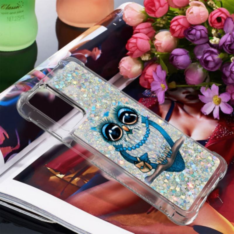 Capa Para Samsung Galaxy A32 5G Lantejoulas Miss Coruja