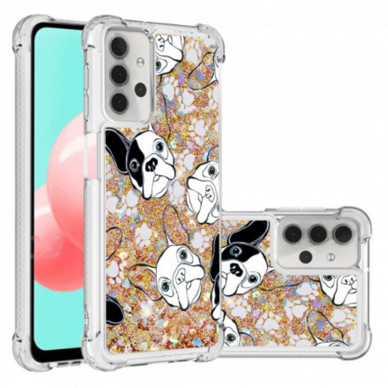 Capa Para Samsung Galaxy A32 5G Mr Dog Lantejoulas