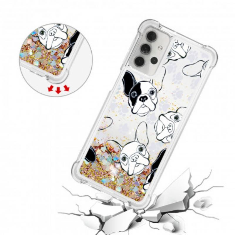 Capa Para Samsung Galaxy A32 5G Mr Dog Lantejoulas