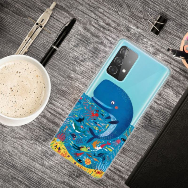 Capa Para Samsung Galaxy A32 5G Mundo Marinho