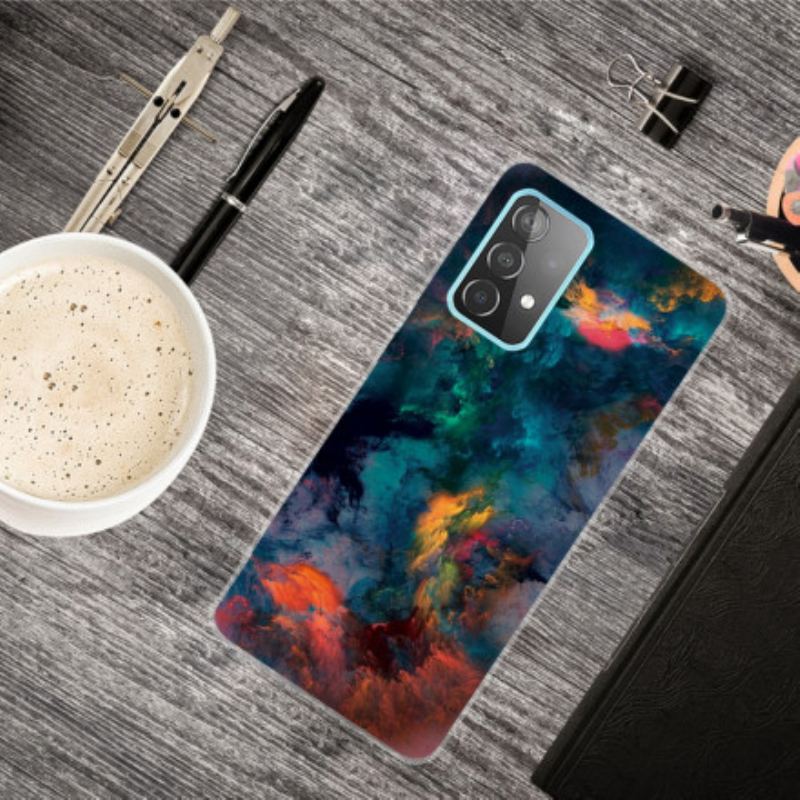 Capa Para Samsung Galaxy A32 5G Nuvens Coloridas