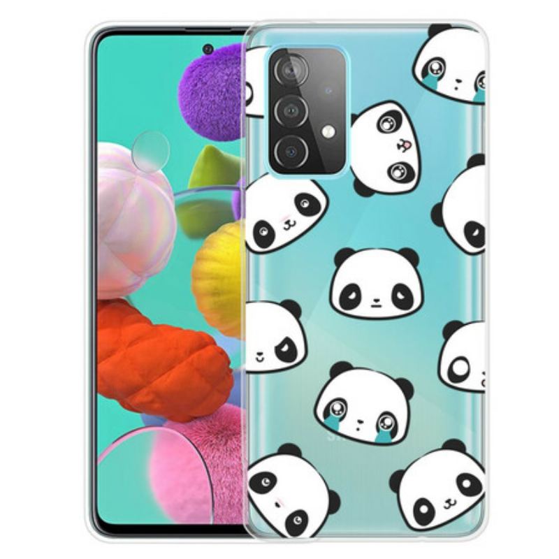 Capa Para Samsung Galaxy A32 5G Pandas Sentimentais