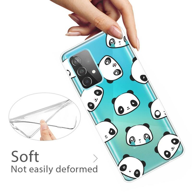 Capa Para Samsung Galaxy A32 5G Pandas Sentimentais