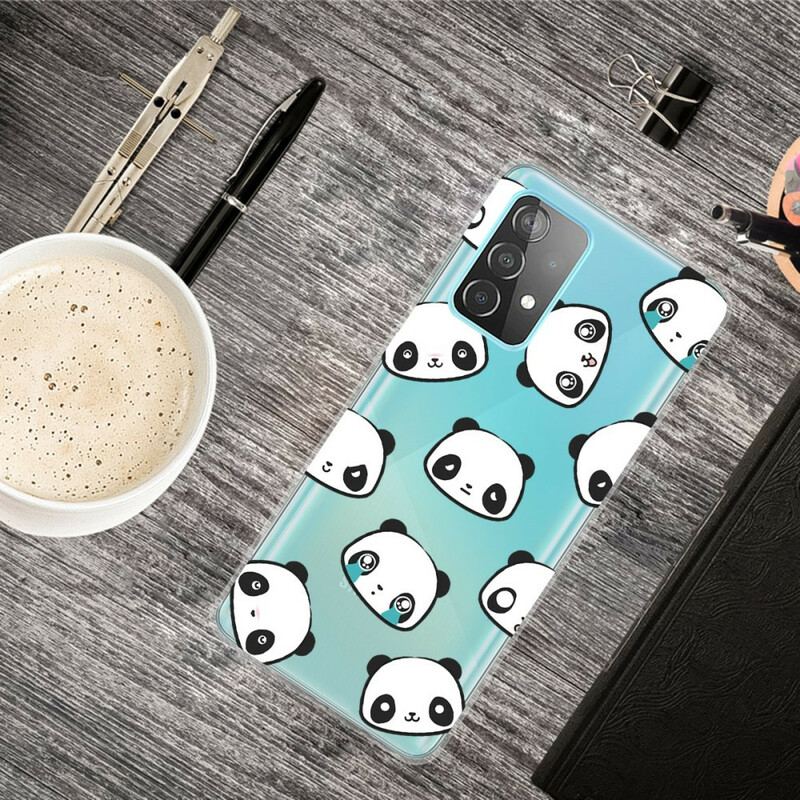 Capa Para Samsung Galaxy A32 5G Pandas Sentimentais