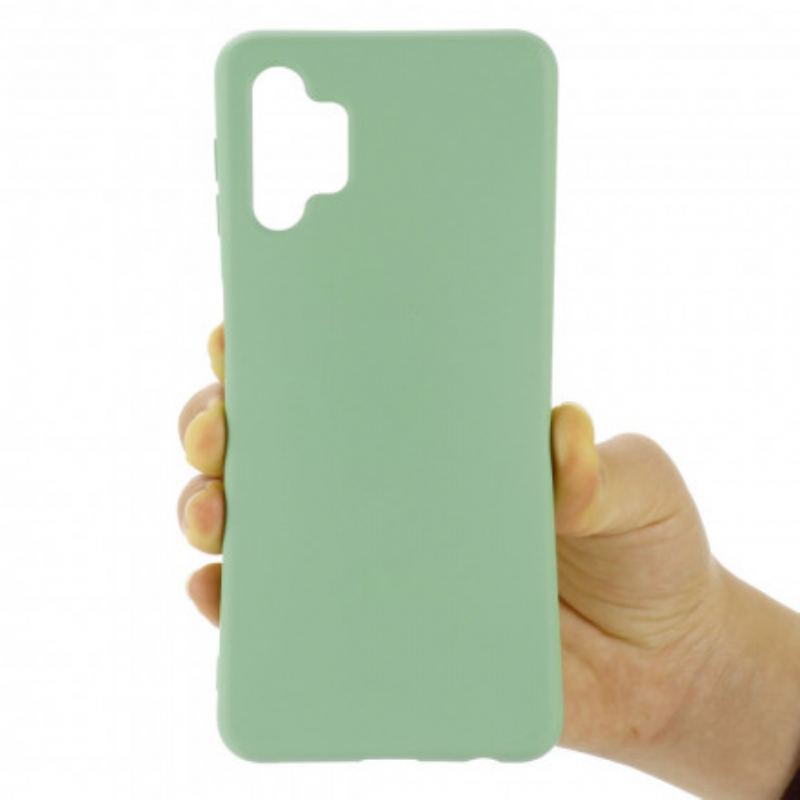 Capa Para Samsung Galaxy A32 5G Silicone Líquido Com Cordão