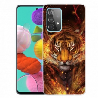 Capa Para Samsung Galaxy A32 5G Tigre Flexível