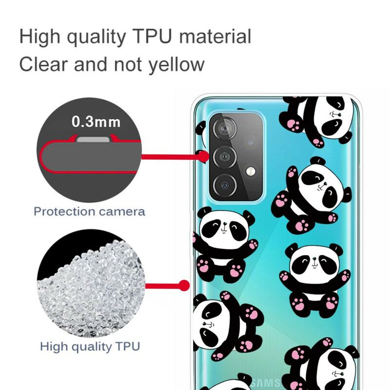 Capa Para Samsung Galaxy A32 5G Top Pandas Divertidos