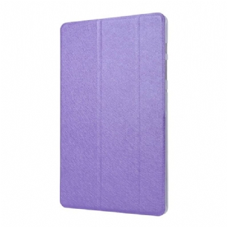 Capa De Celular Para Samsung Galaxy Tab S8 / Tab S7 Couro Falso Textura De Seda