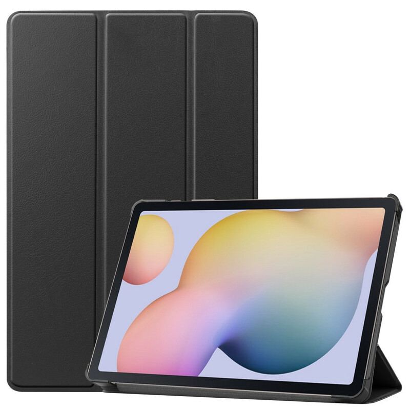 Capa De Celular Para Samsung Galaxy Tab S8 / Tab S7 Porta Caneta Dobrável Em Três Partes