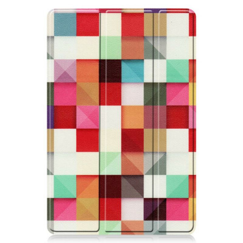 Capa De Celular Para Samsung Galaxy Tab S8 / Tab S7 Porta Caneta Mosaico