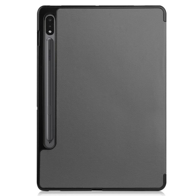 Capa De Celular Para Samsung Galaxy Tab S8 / Tab S7 Suporte Para Caneta Com Três Dobras