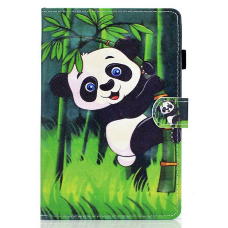 Capa De Couro Para Samsung Galaxy Tab S8 / Tab S7 Panda