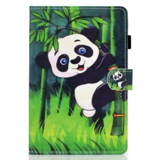 Capa De Couro Para Samsung Galaxy Tab S8 / Tab S7 Panda