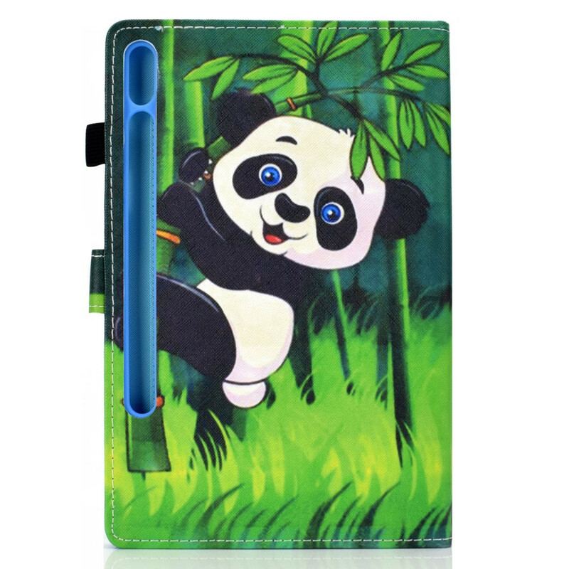 Capa De Couro Para Samsung Galaxy Tab S8 / Tab S7 Panda