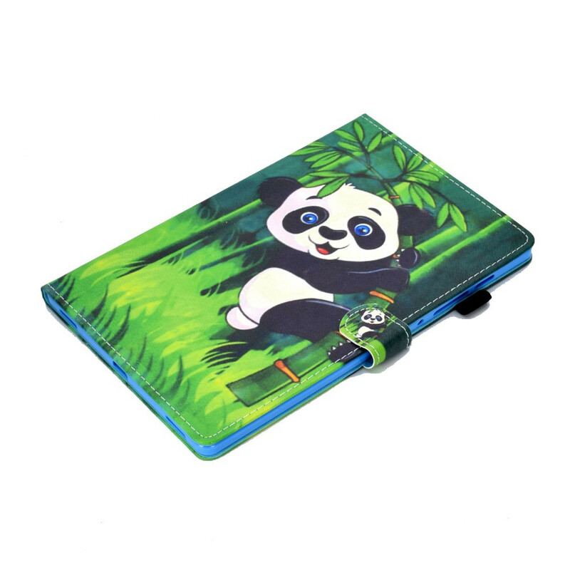 Capa De Couro Para Samsung Galaxy Tab S8 / Tab S7 Panda