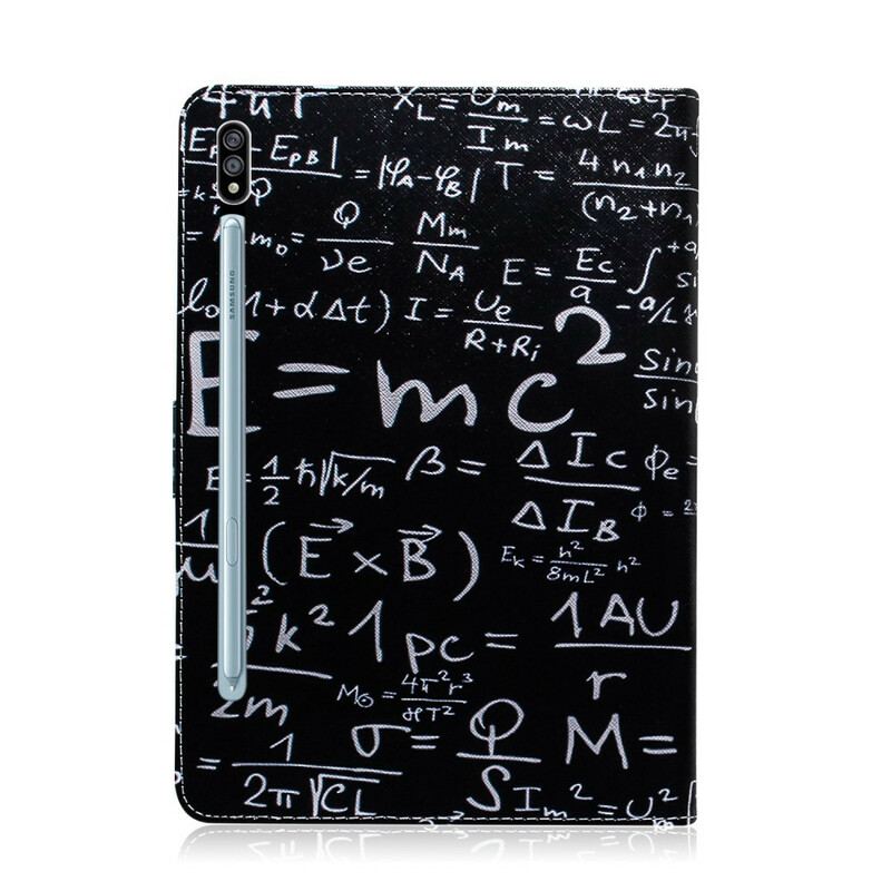 Capa Flip Para Samsung Galaxy Tab S8 / Tab S7 Cálculos Matemáticos