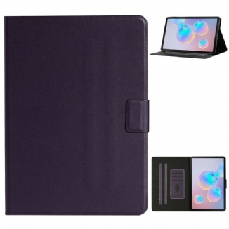 Capa Flip Para Samsung Galaxy Tab S8 / Tab S7 Couro Falso Clássico