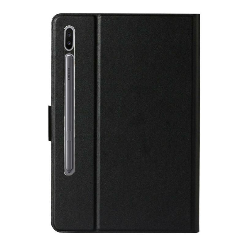 Capa Flip Para Samsung Galaxy Tab S8 / Tab S7 Couro Falso Clássico