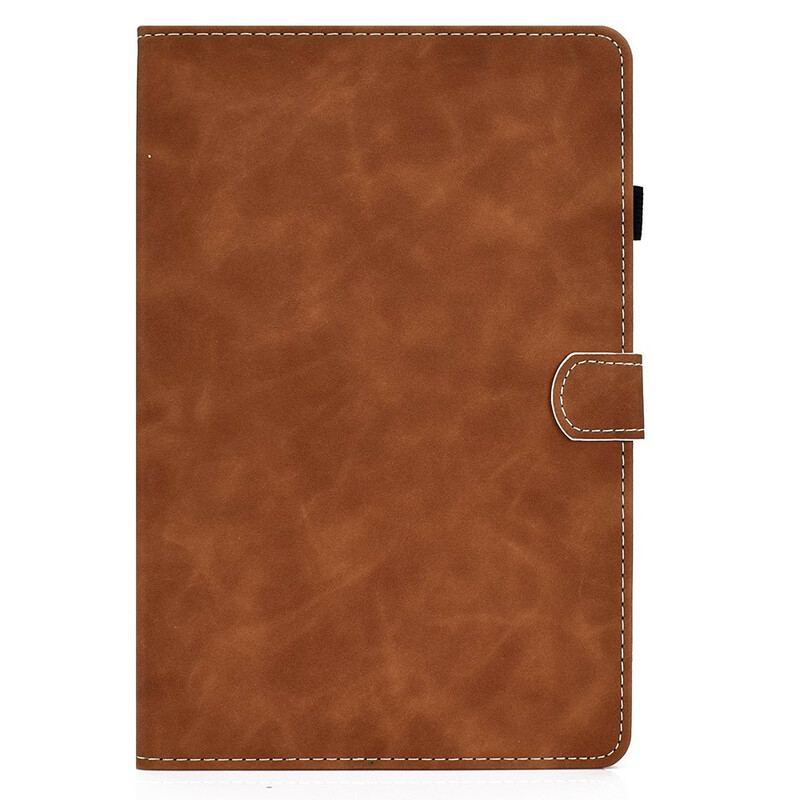 Capa Flip Para Samsung Galaxy Tab S8 / Tab S7 Efeito Couro Design Vintage