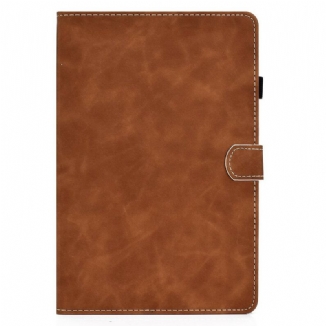 Capa Flip Para Samsung Galaxy Tab S8 / Tab S7 Efeito Couro Design Vintage