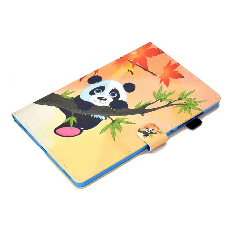 Capa Flip Para Samsung Galaxy Tab S8 / Tab S7 Panda Fofo