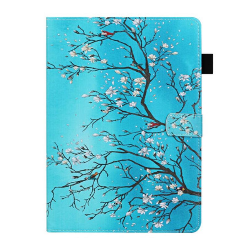 Capa Flip Para Samsung Galaxy Tab S8 / Tab S7 Ramos Floridos