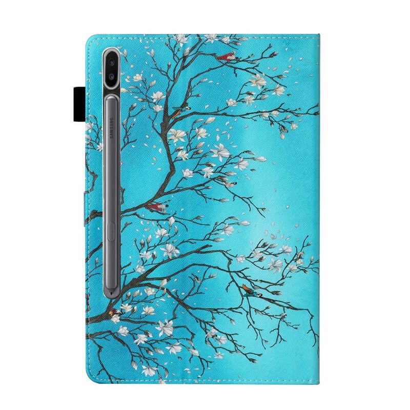 Capa Flip Para Samsung Galaxy Tab S8 / Tab S7 Ramos Floridos