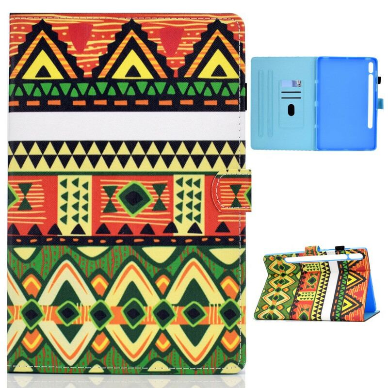 Capa Folio Para Samsung Galaxy Tab S8 / Tab S7 Asteca