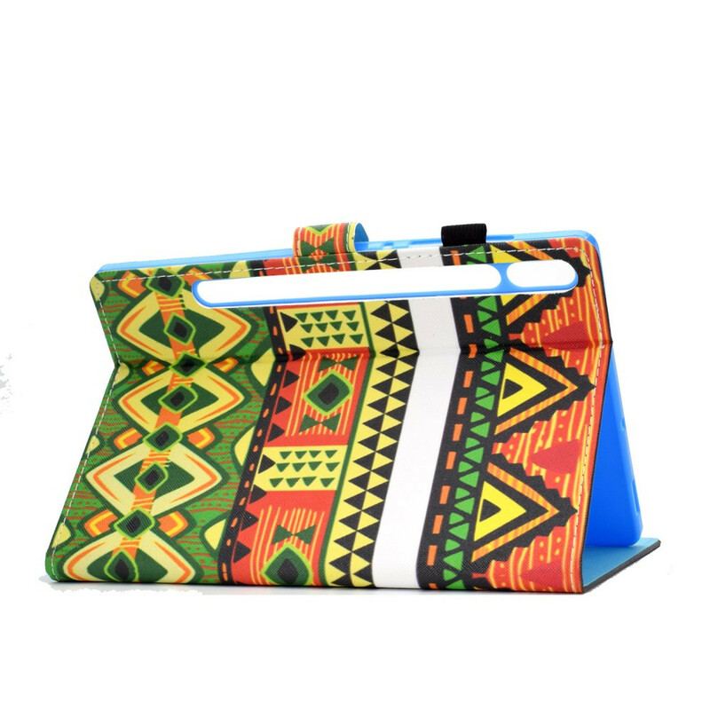 Capa Folio Para Samsung Galaxy Tab S8 / Tab S7 Asteca