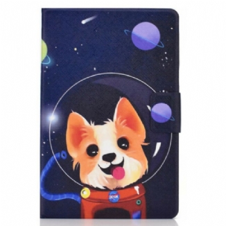 Capa Folio Para Samsung Galaxy Tab S8 / Tab S7 Cao Espacial