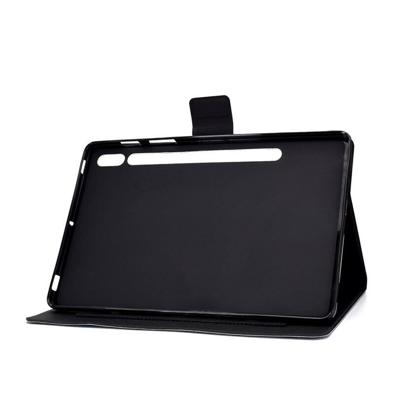 Capa Folio Para Samsung Galaxy Tab S8 / Tab S7 Corujas Divertidas