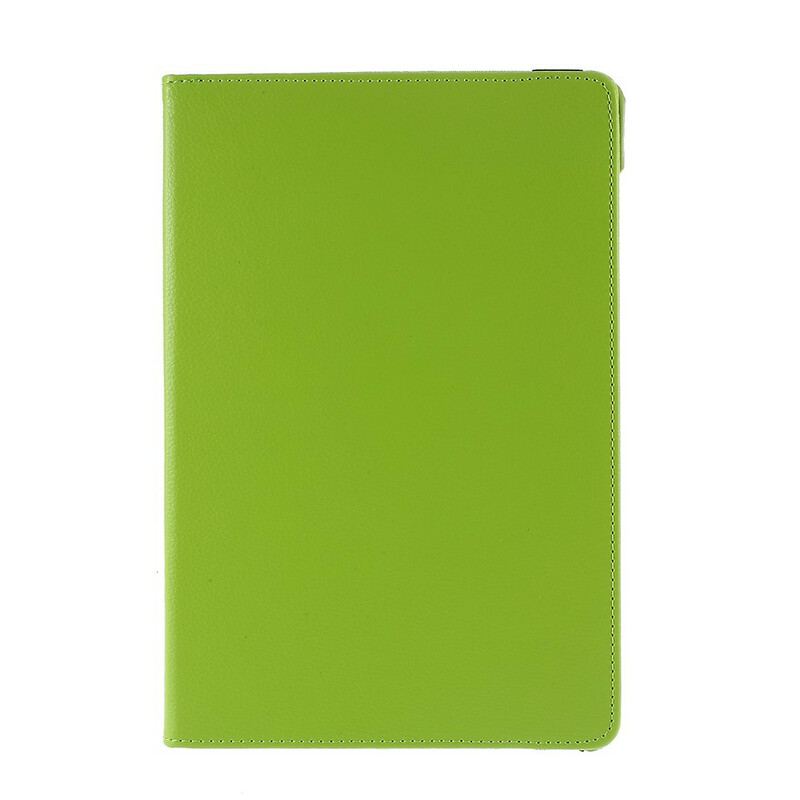 Capa Folio Para Samsung Galaxy Tab S8 / Tab S7 Couro Sintético De Lichia Giratório Em 360°