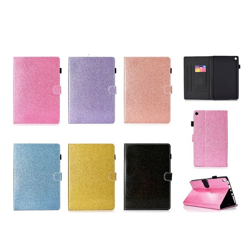 Capa Folio Para Samsung Galaxy Tab S8 / Tab S7 Glitter Cintilante