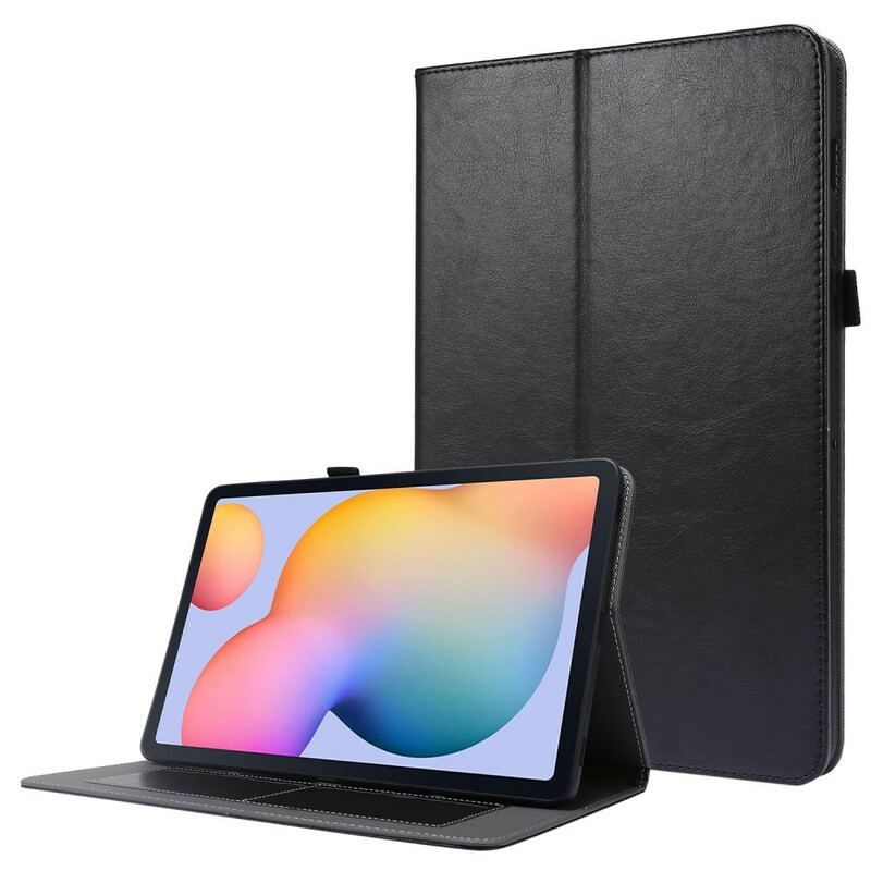 Capa Para Samsung Galaxy Tab S8 / Tab S7 Couro Falso Clássico