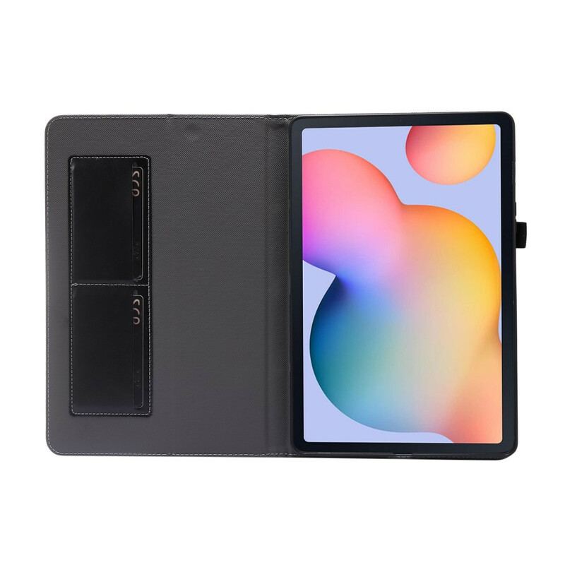 Capa Para Samsung Galaxy Tab S8 / Tab S7 Couro Falso Clássico