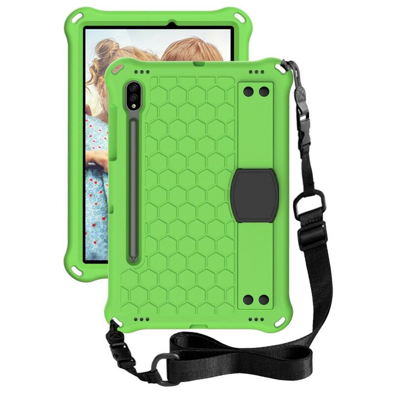 Capa Para Samsung Galaxy Tab S8 / Tab S7 Eva Com Alça De Suporte E Alça De Ombro