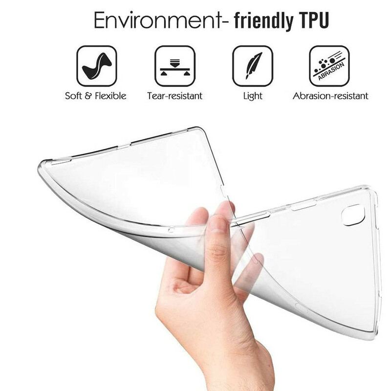 Capa Para Samsung Galaxy Tab S8 / Tab S7 Fosco Transparente