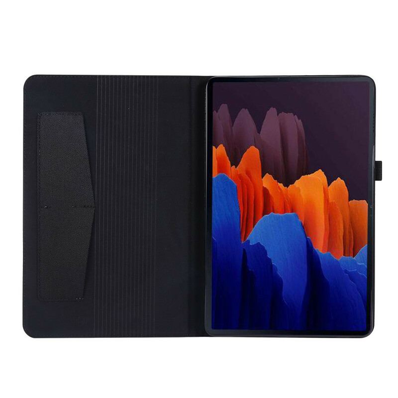 Capa Para Samsung Galaxy Tab S8 / Tab S7 Tecido Premium