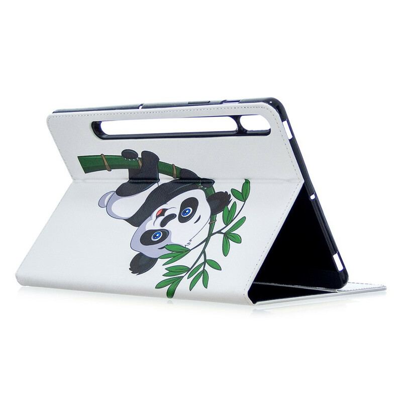 Capa Proteção Para Samsung Galaxy Tab S8 / Tab S7 Padrão De Impressão De Panda